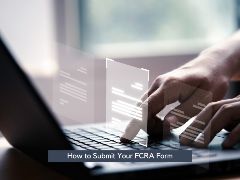 How to Submit Your FCRA Application Online