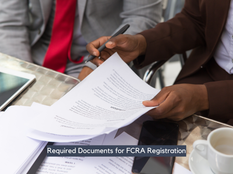 Required Documents for FCRA Registration